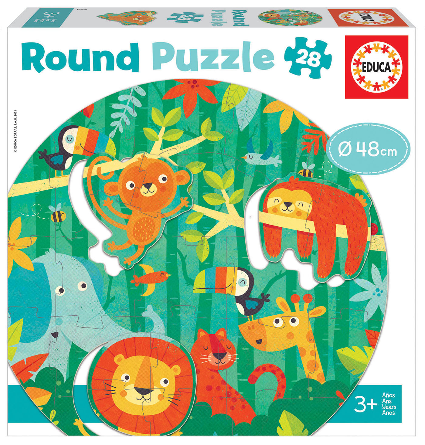 28 The Jungle Round Puzzle