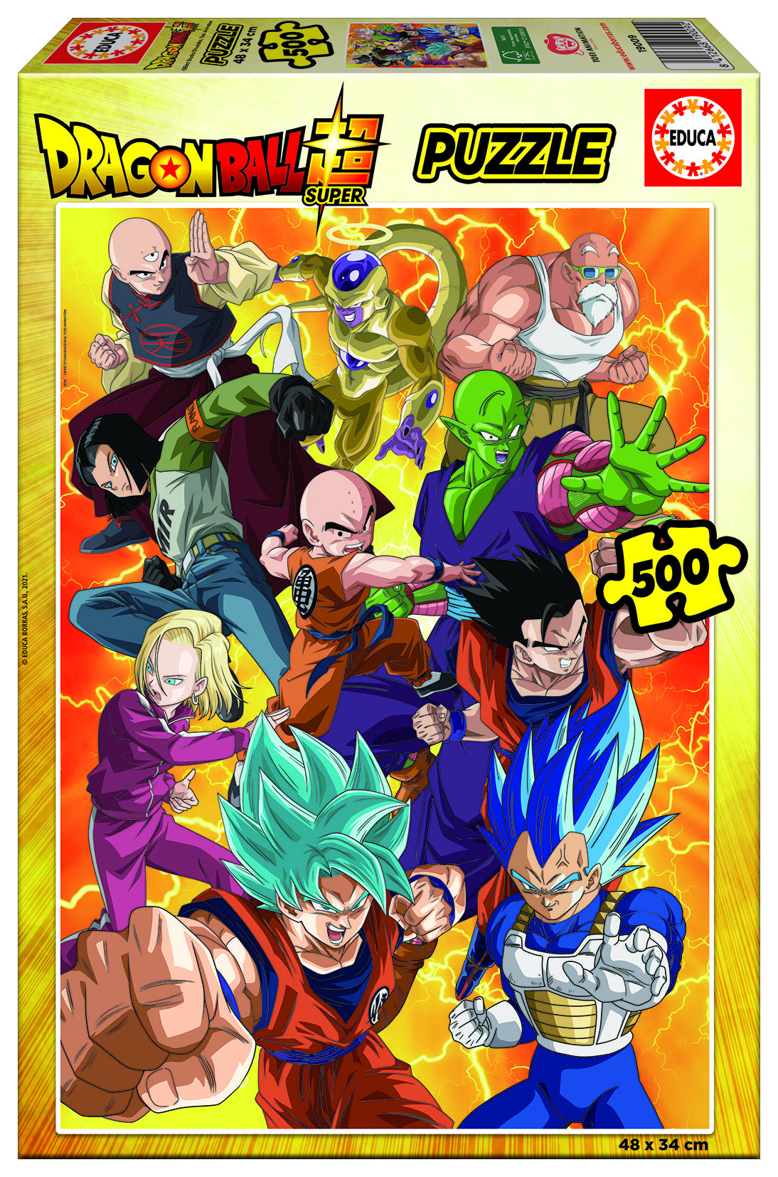 A dragonball super 500 piece puzzle I did : r/dbz