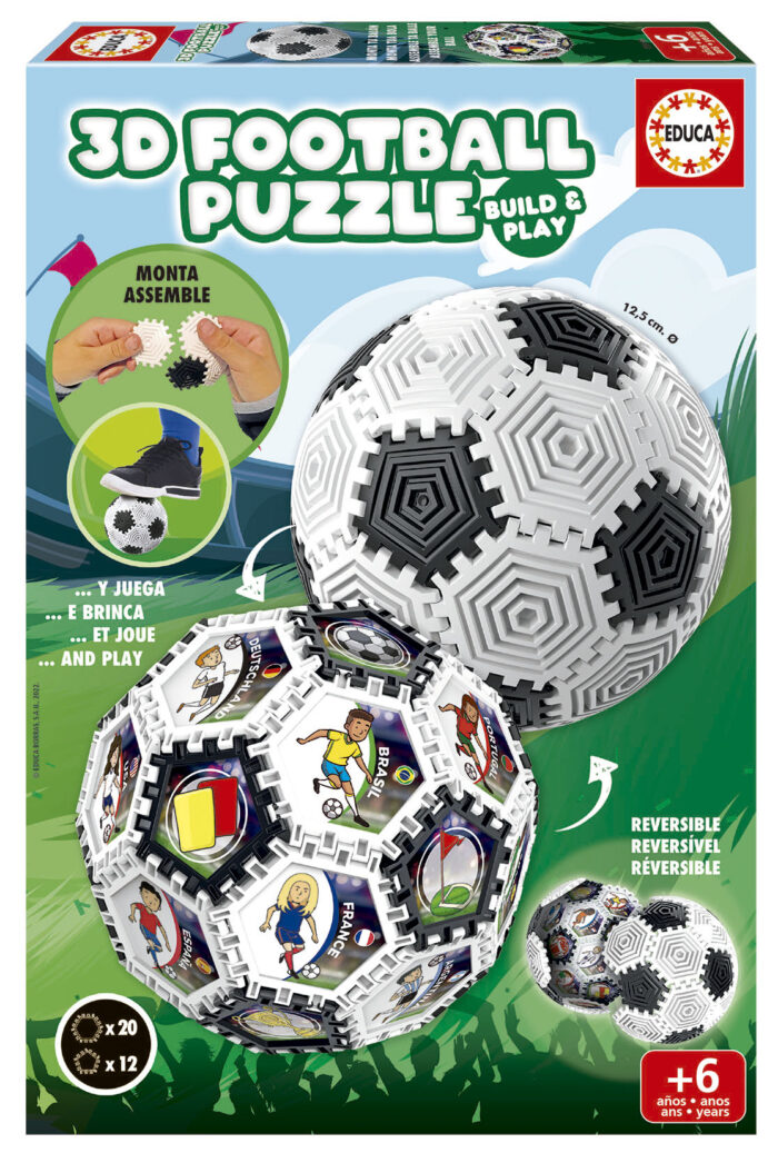 3D Football Puzzle Build & Play
