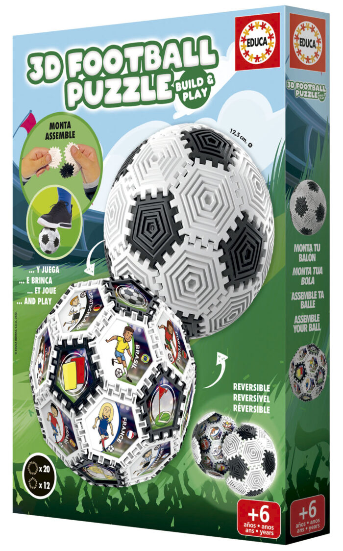 3D Football Puzzle Build & Play