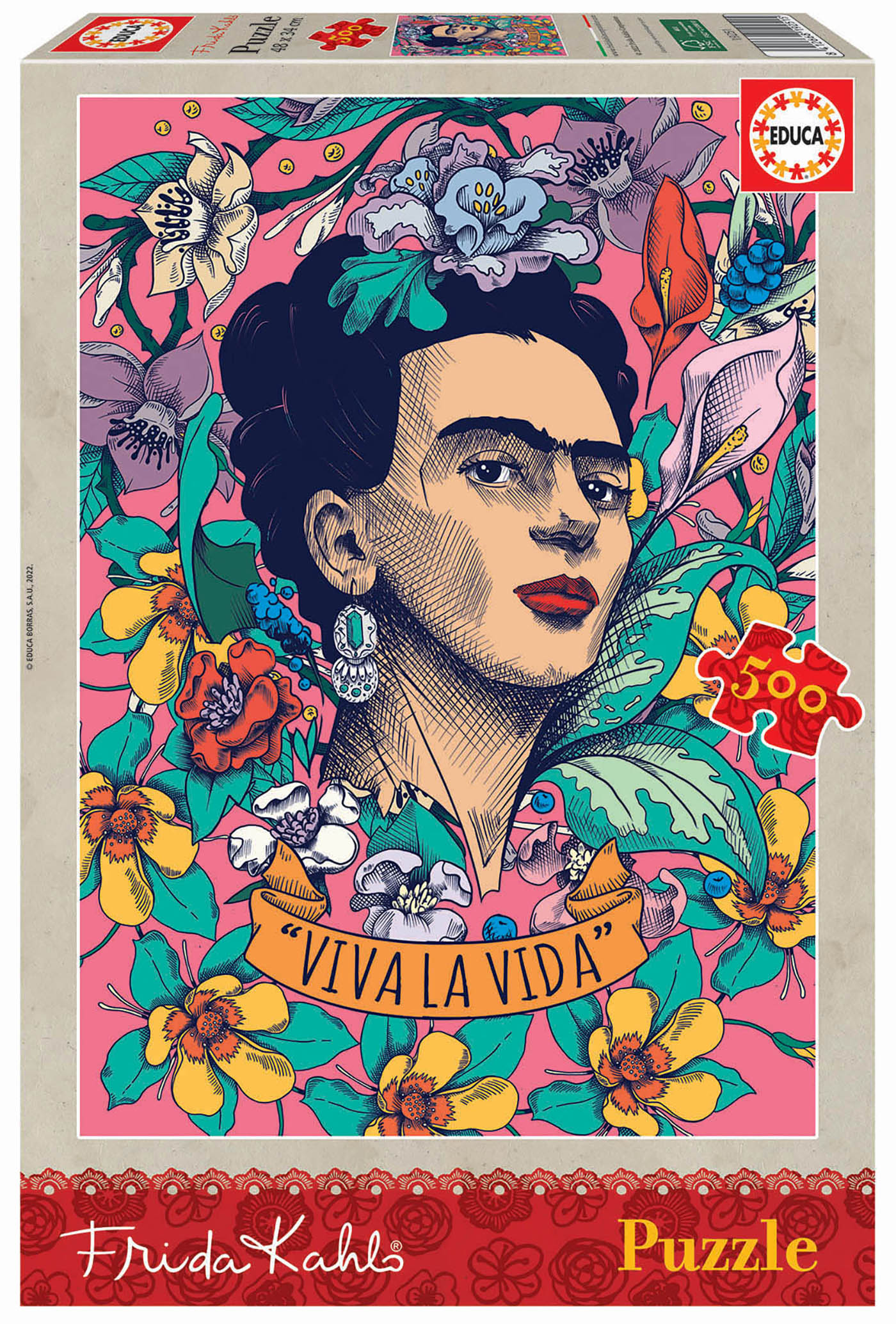 500 "Viva la Vida", Frida Kahlo