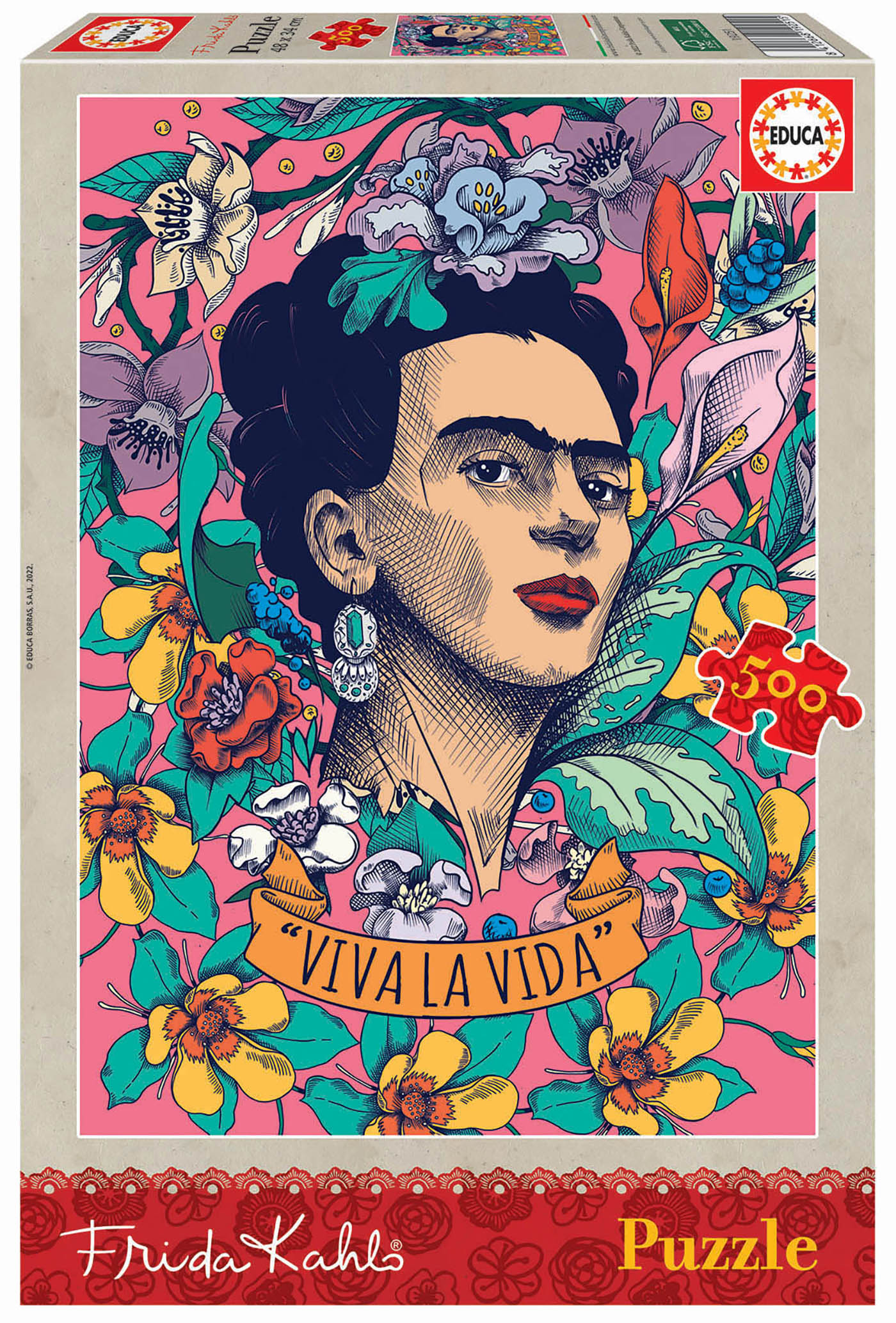 500 “Viva la Vida”, Frida Kahlo