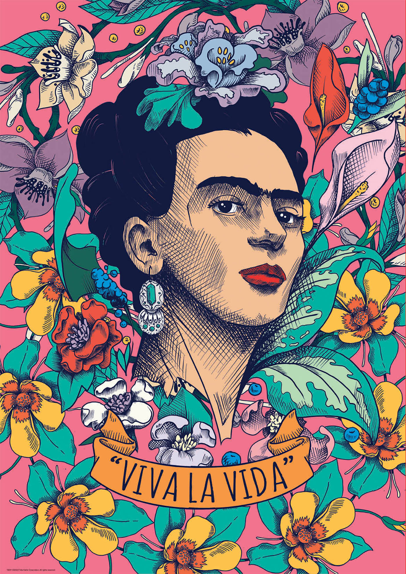 500 Viva la Vida, Frida Kahlo - Educa Borras