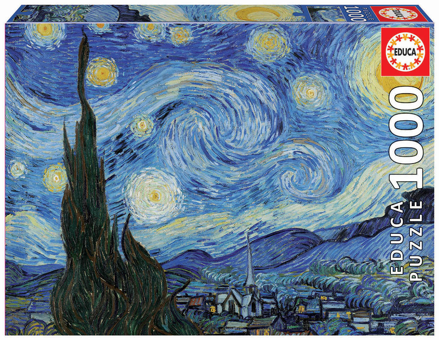 1000 The Starry Night, Vincent Van Gogh