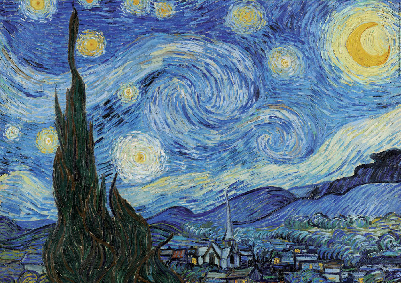 1000 The Starry Night, Vincent Van Gogh - Educa Borras