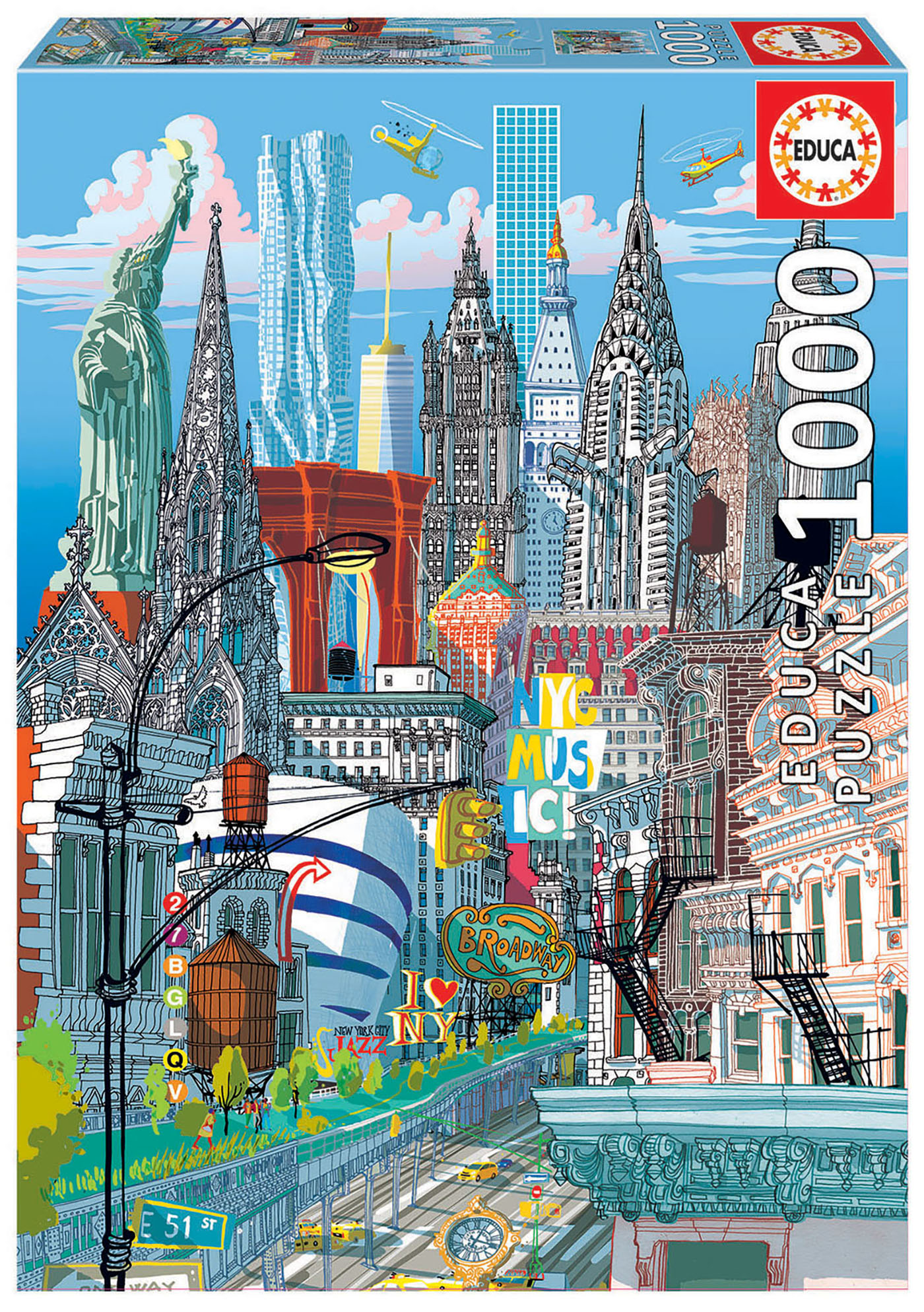 Educa Borrás - Paris - Puzzle 1000 peças, PUZZLE 1000+ pçs