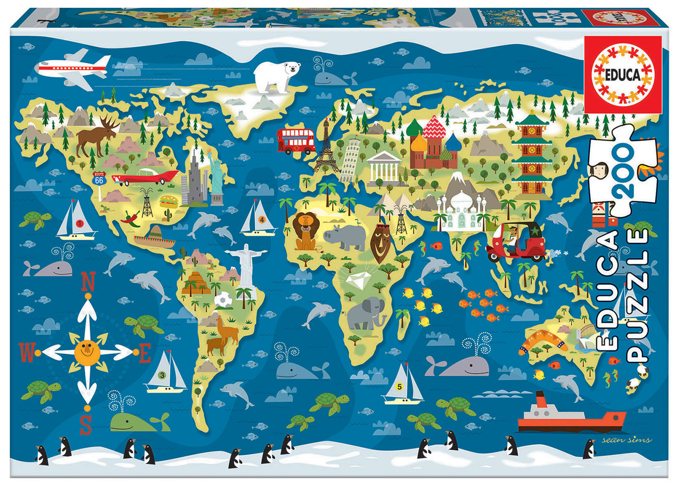200 World Map, Sean Sims