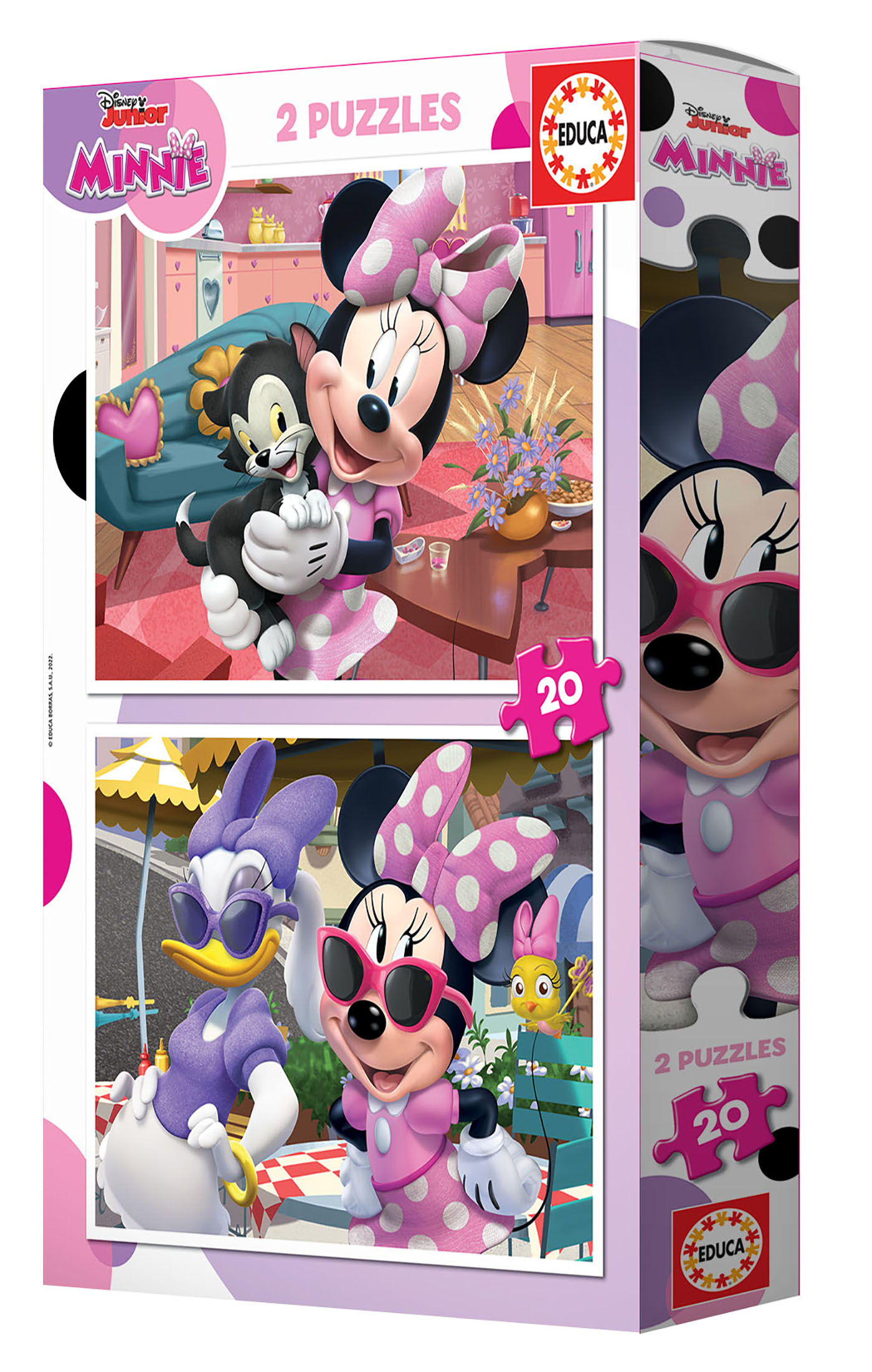 Puzzles Progressifs Minnie & The Happy Helpers - EDUCA - Malette (12-1