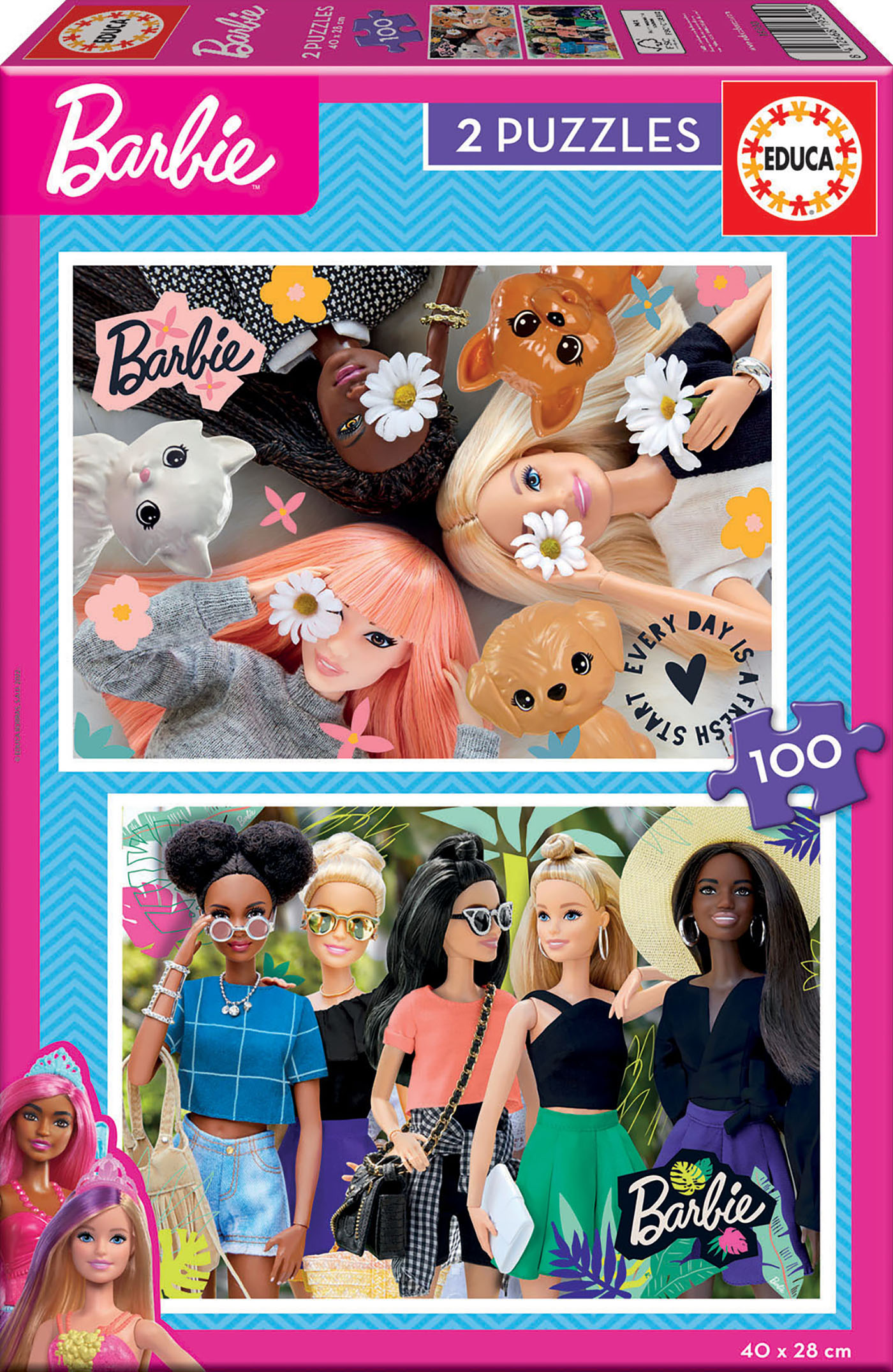 Vete Kamer Invloed 2x100 Barbie - Educa Borras