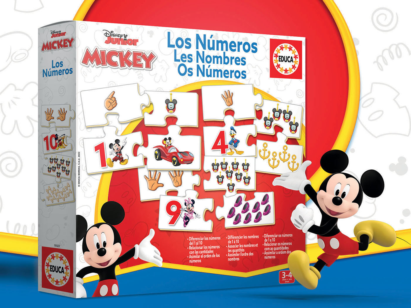 Aprendo Os Números Mickey and Friends - Educa Borras