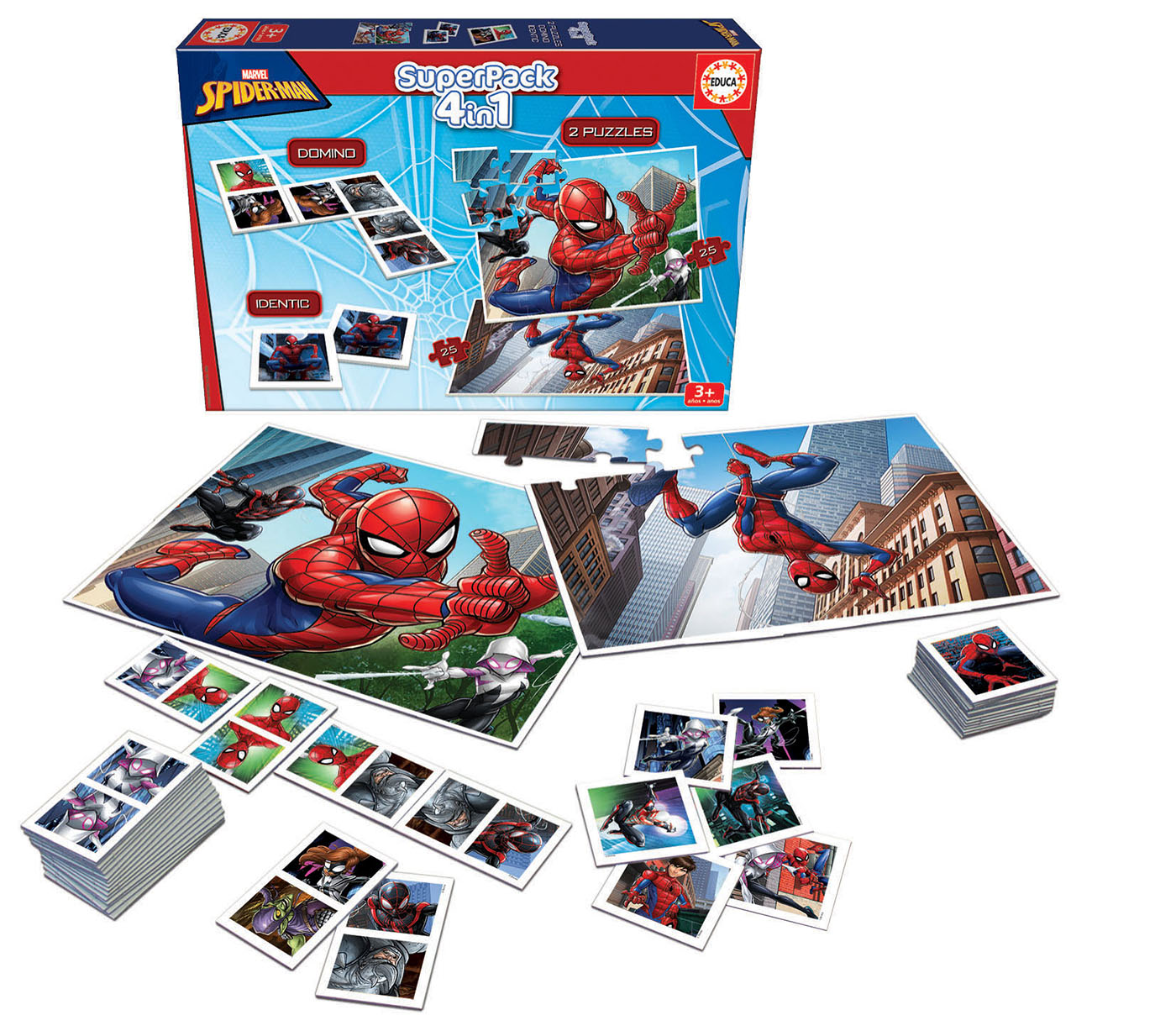 Comprar Educa superpack 4 em 1 jogos Spiderman de Educa
