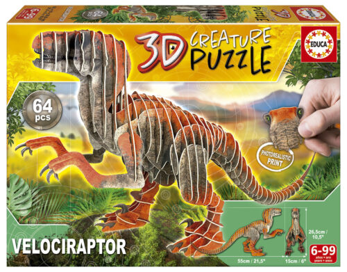 Puzzle dinosaure Pteranodon 3D pour enfant dès 5 ans