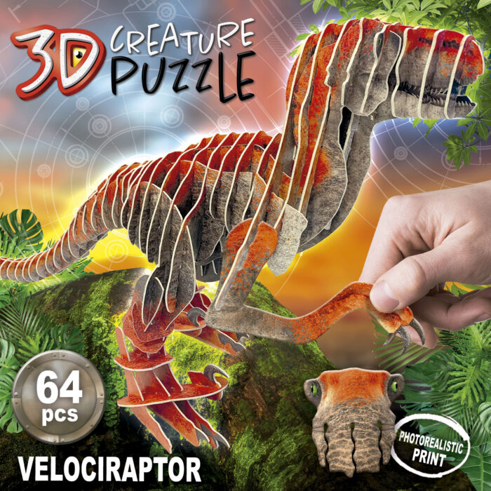 Velociraptor 3D Creature Puzzle