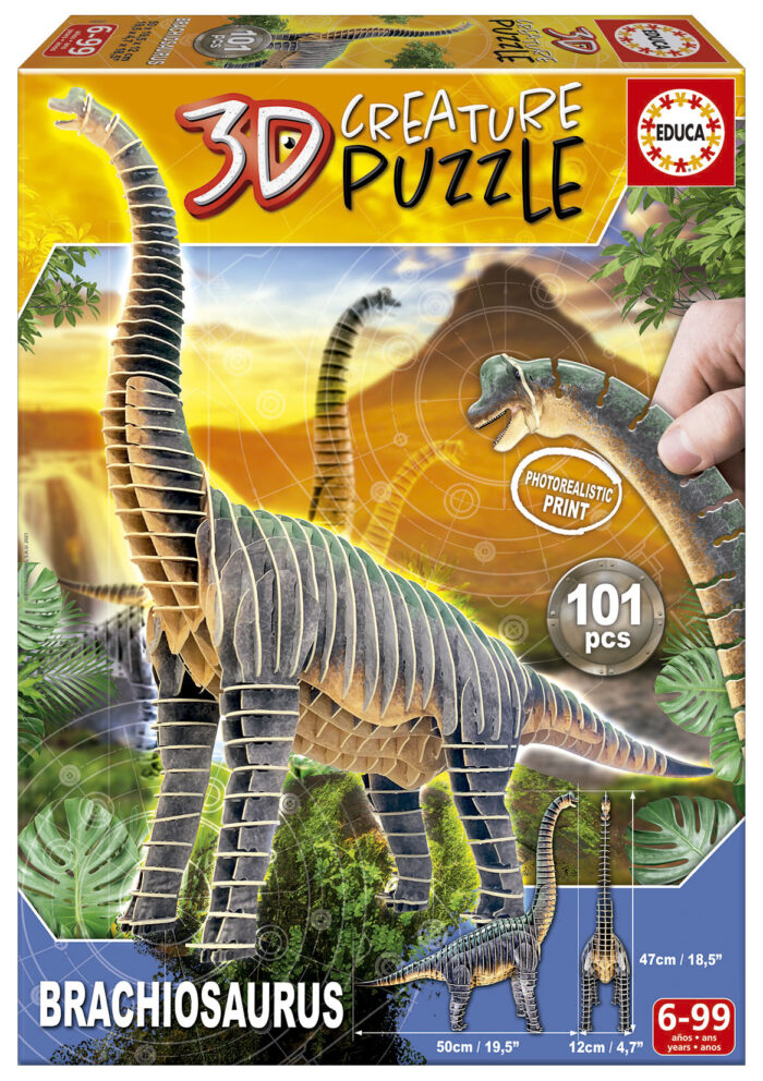 Brachiosaurus 3D Creature Puzzle