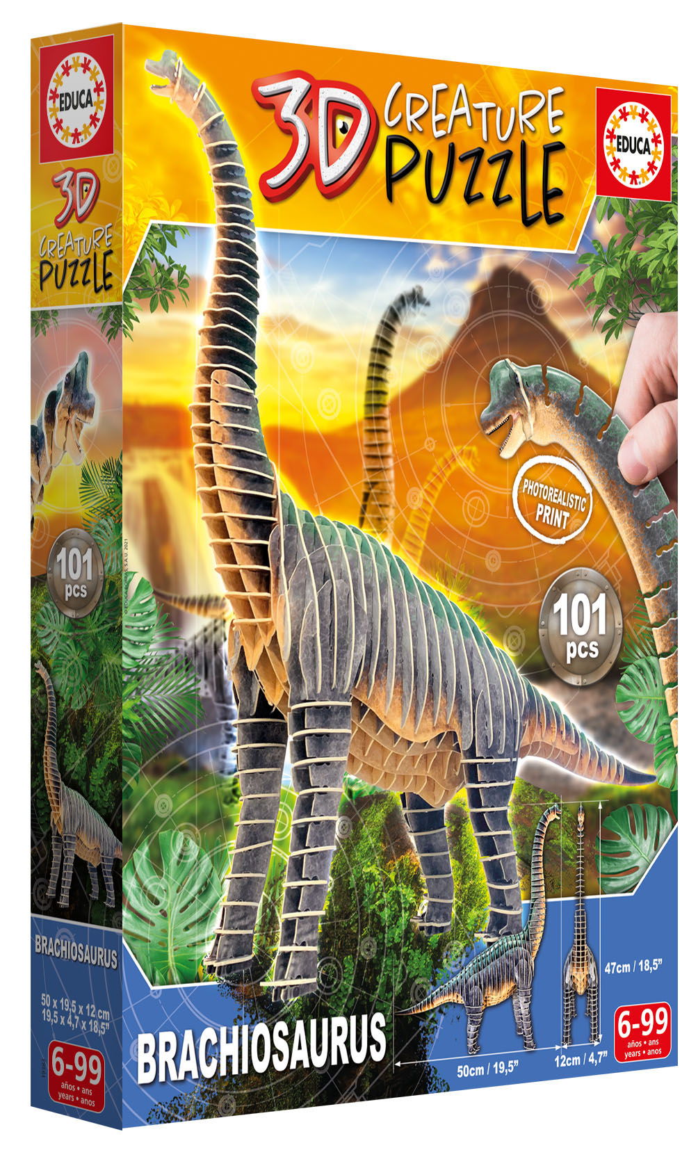 Brachiosaurus 3D Creature Puzzle - Educa Borras