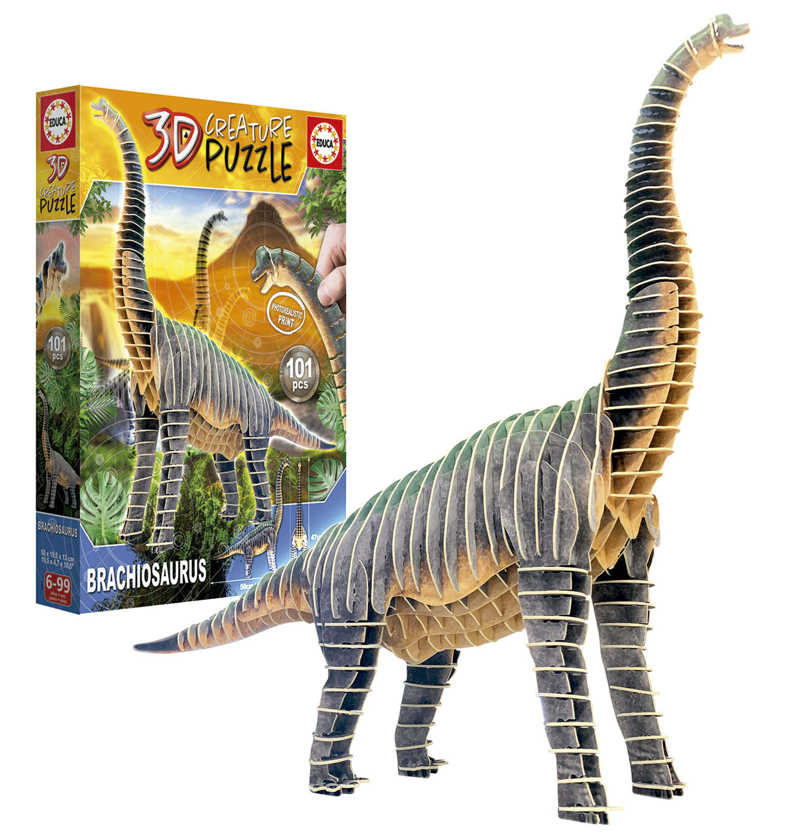 T-Rex 3D Creature Puzzle - Educa Borras