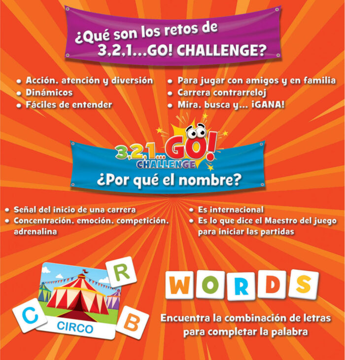 3,2,1... GO! Challenge Words