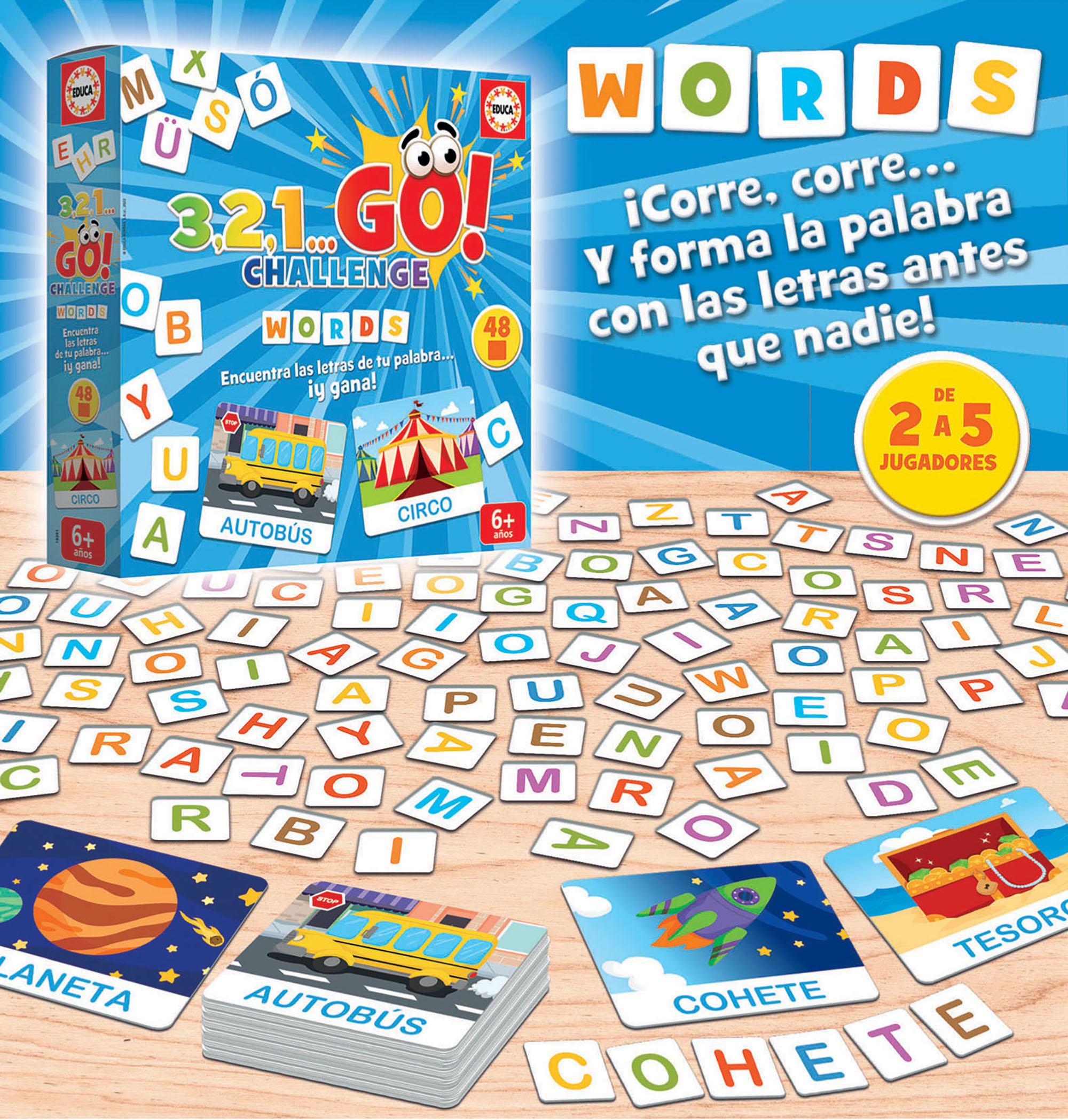 Jogo de Mesa Educa 3,2,1..Challenge Puzzle - Educa