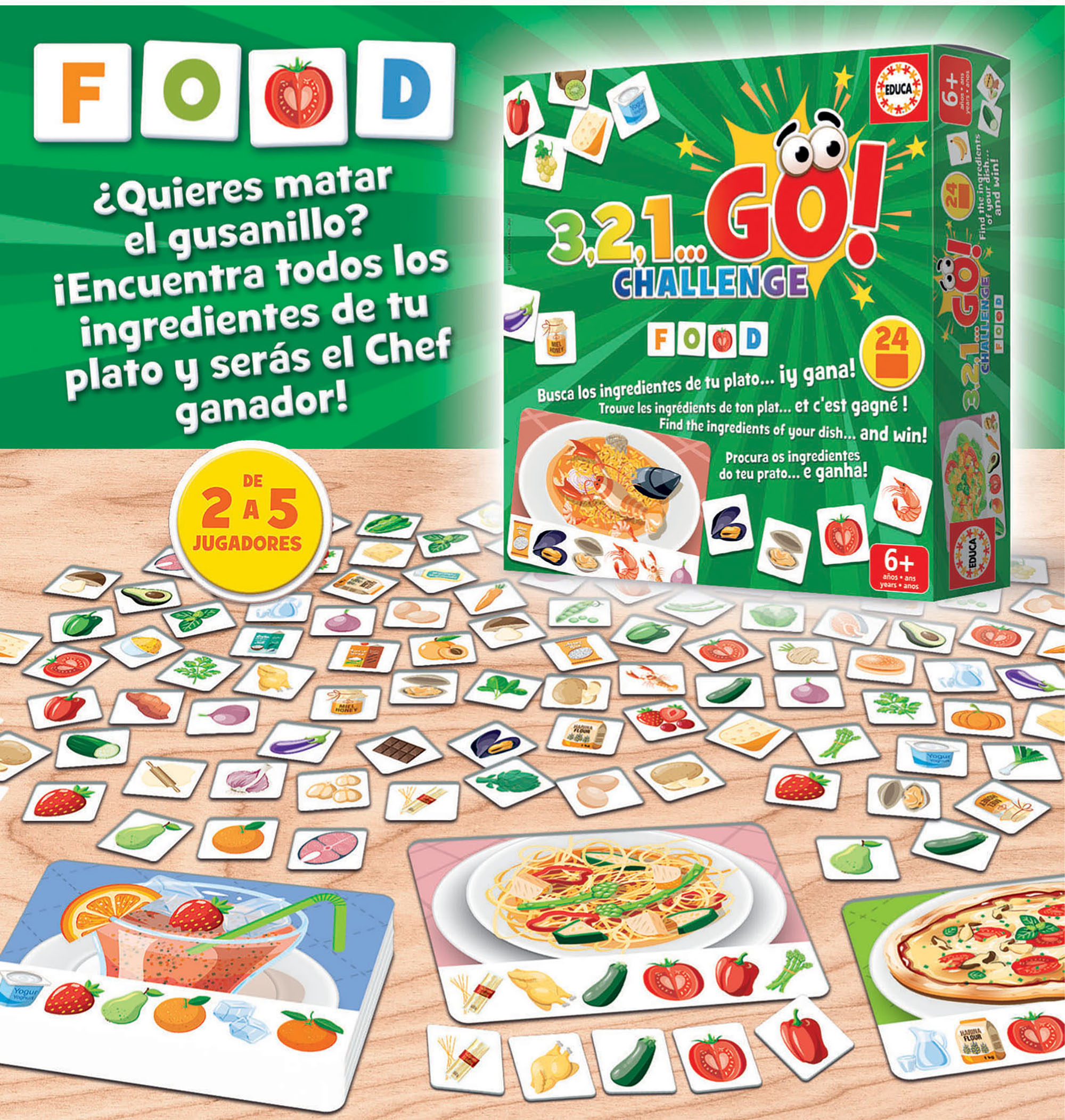 Jogo de Mesa Educa 3,2,1..Challenge Puzzle - Educa