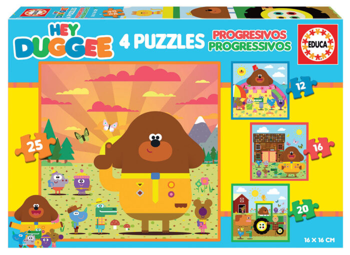 Puzzles progresivos Hey Duggee 12+16+20+25