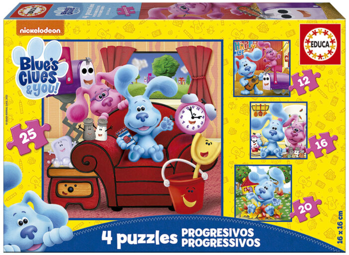 Puzzles Progressivos Blue's Clues 12+16+20+25
