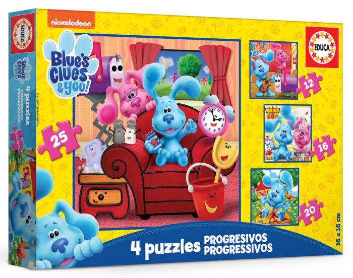 Puzzles Progressivos Blue's Clues 12+16+20+25