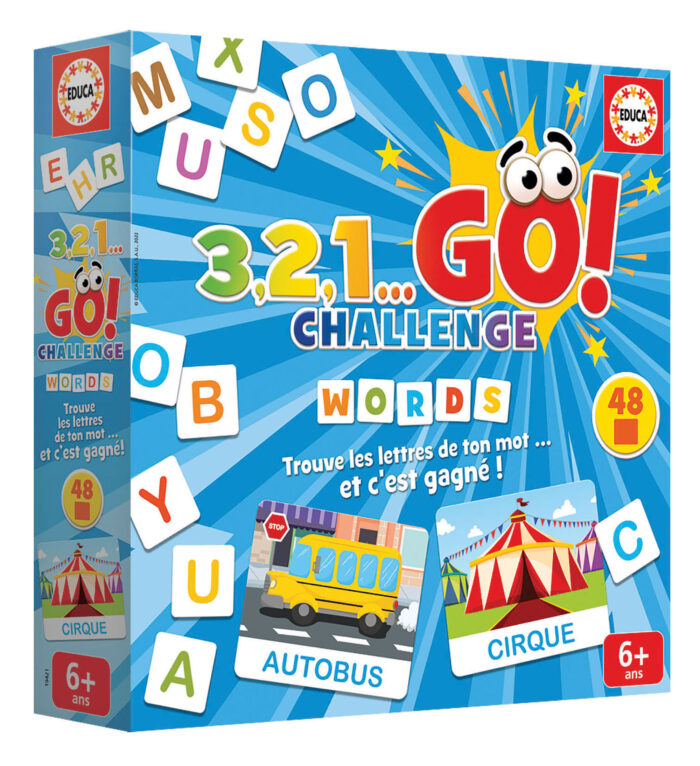 3,2,1 GO Challenge Words