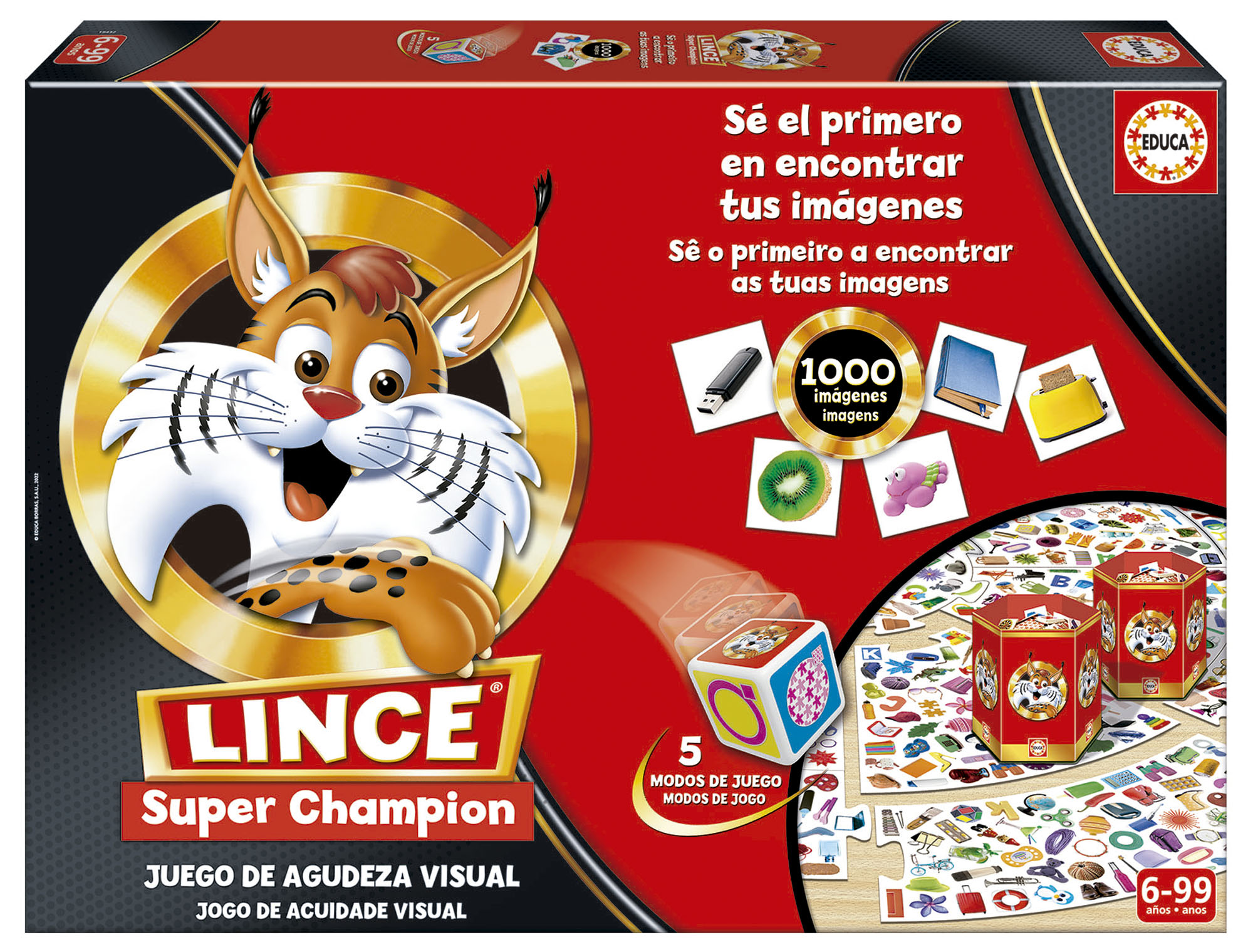 Lince Super Champion 1000 imagens - Educa Borras