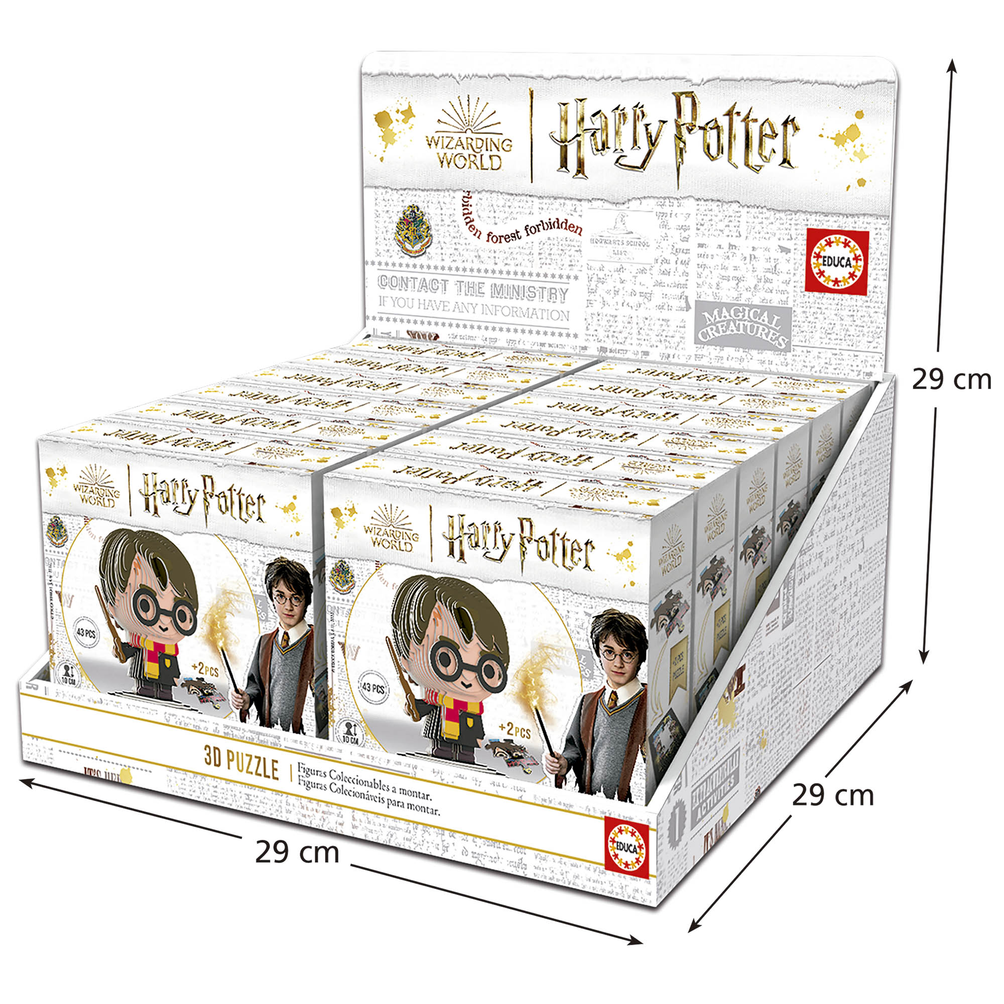 Display Puzzles Mini Figuras 3D Harry Potter