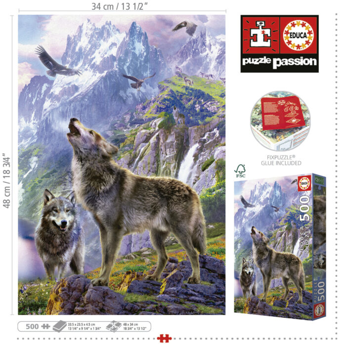 500 Wolves In The Rocks