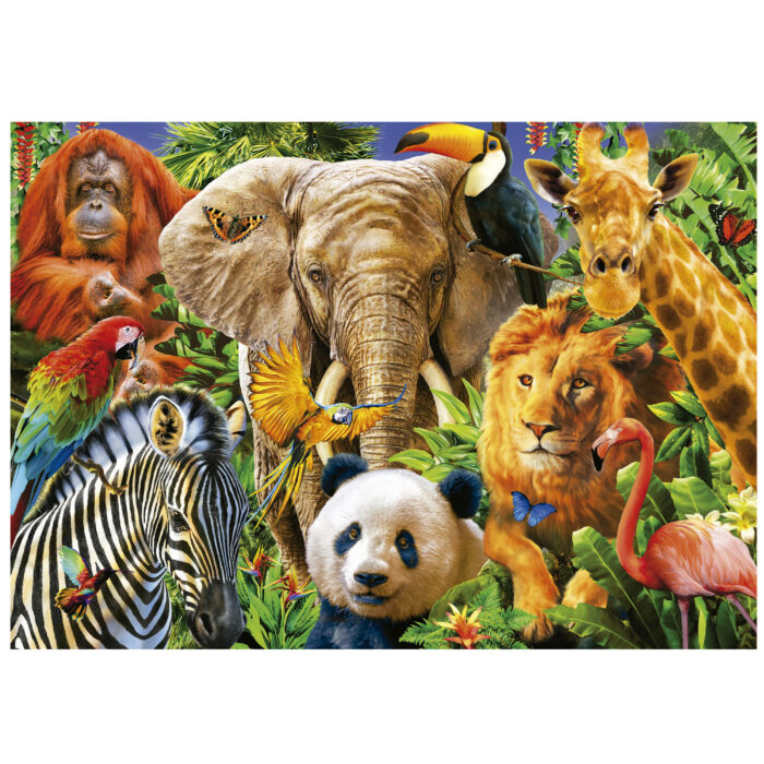 500 Collage d'animals salvatges