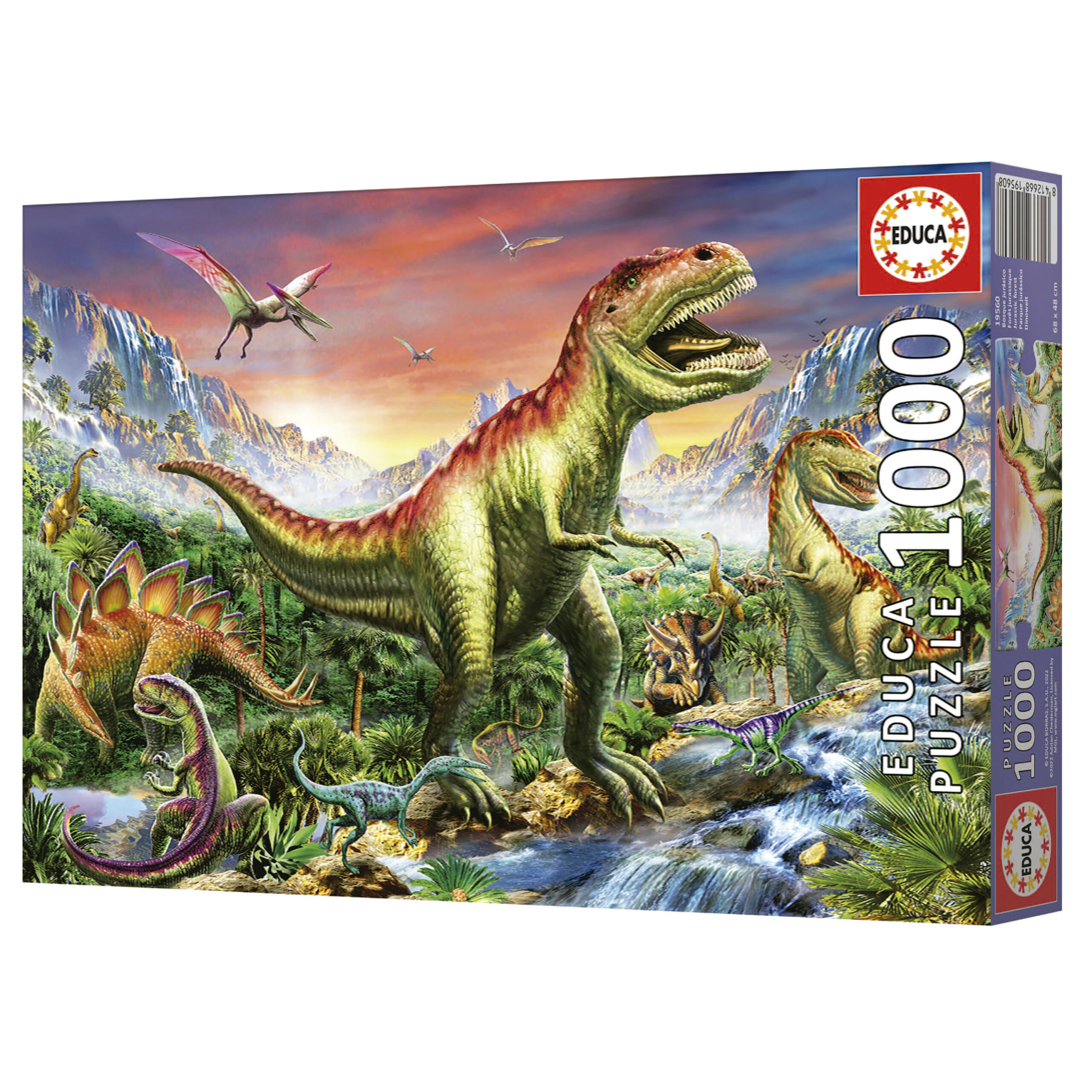 Educa Borrás - Dinossauros - Puzzle 100 peças, PUZZLE 100+ pçs