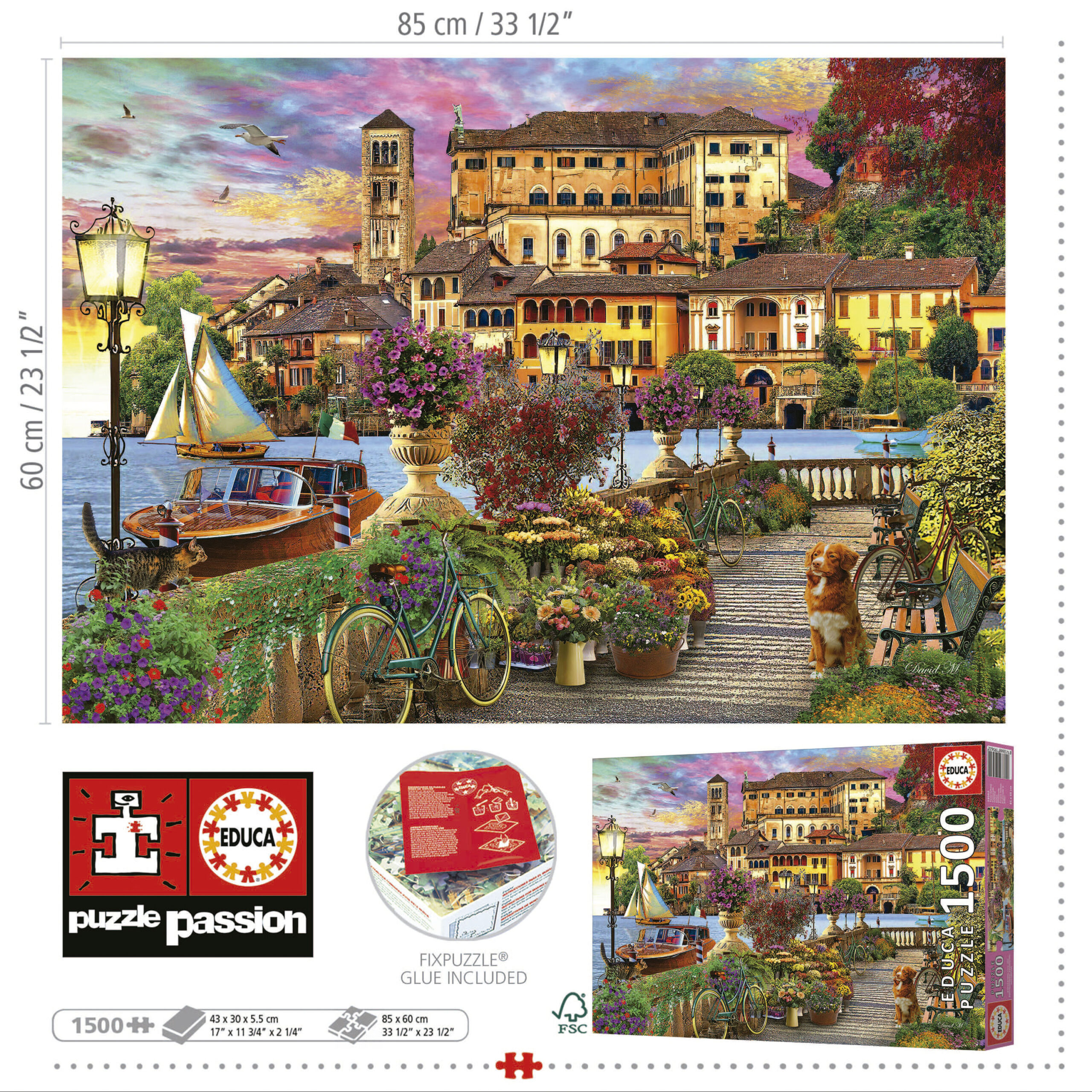 Italian Landscape jigsaw puzzle in Piece of Art puzzles on