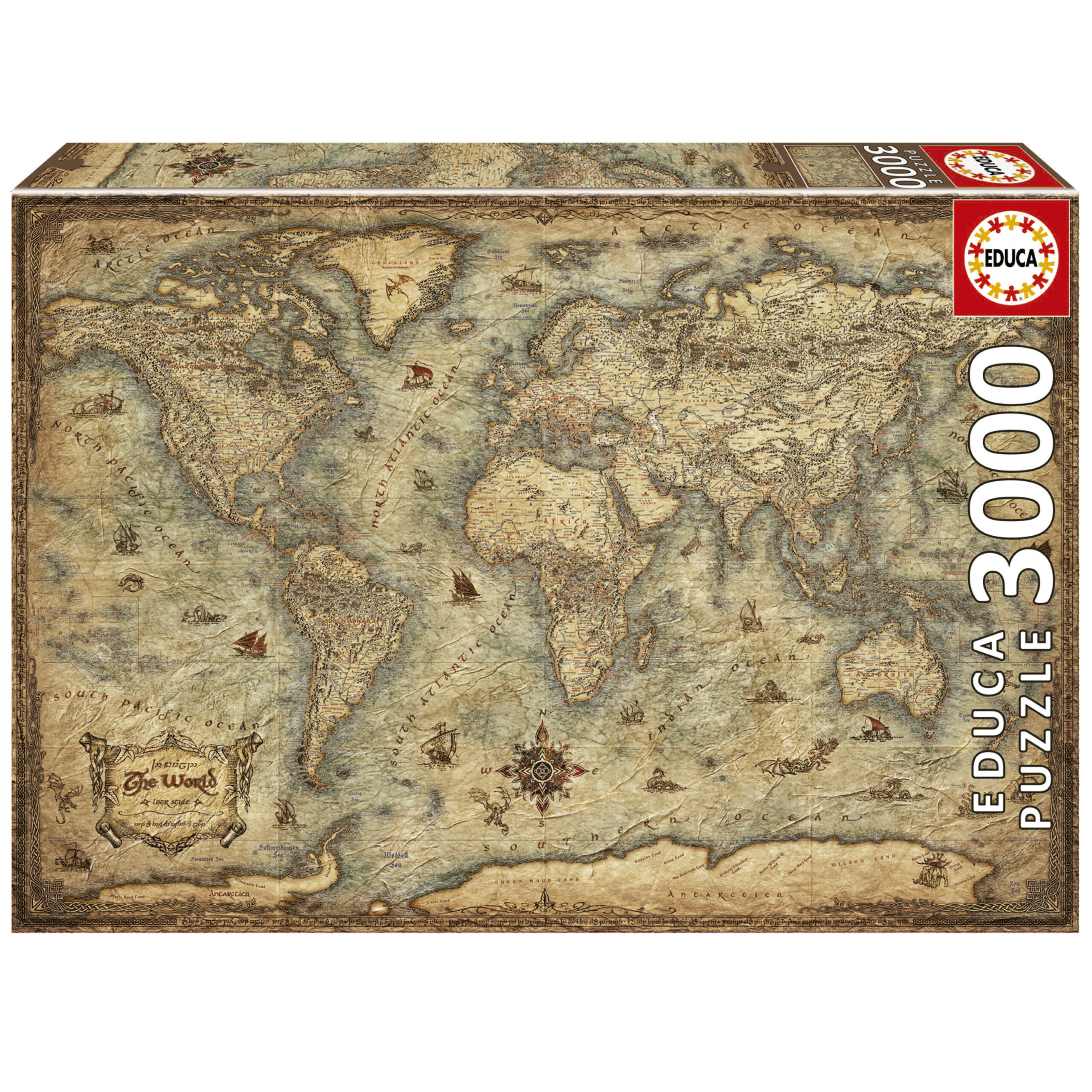 3000 Mapa-Mundo