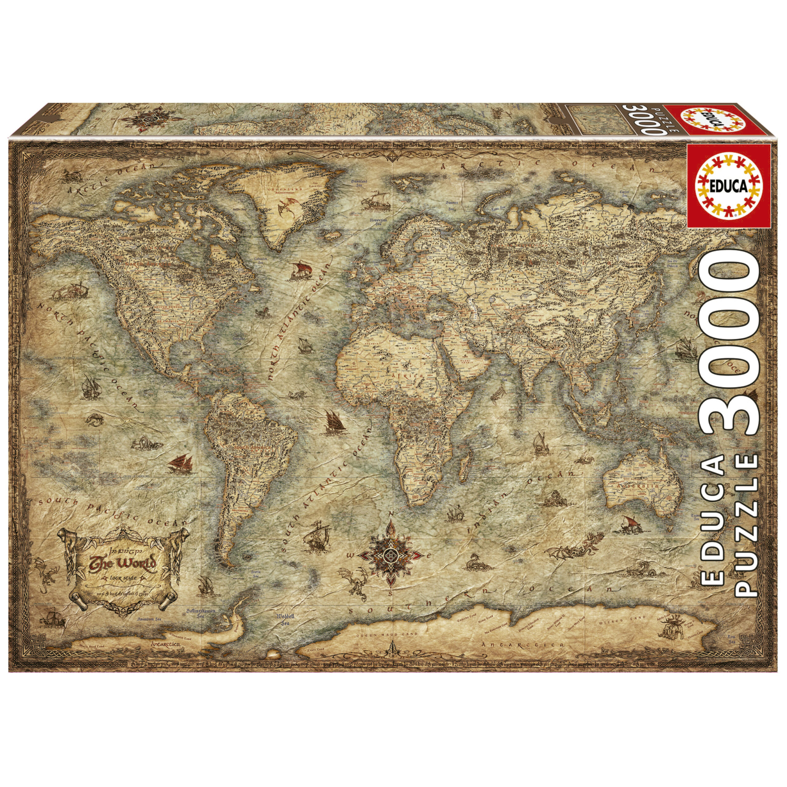 3000 Map Of The World - Educa Borras