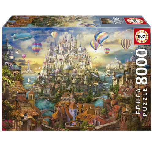 Puzzle 5000 pièces : La meilleure librairie du monde - Educa - Rue des  Puzzles