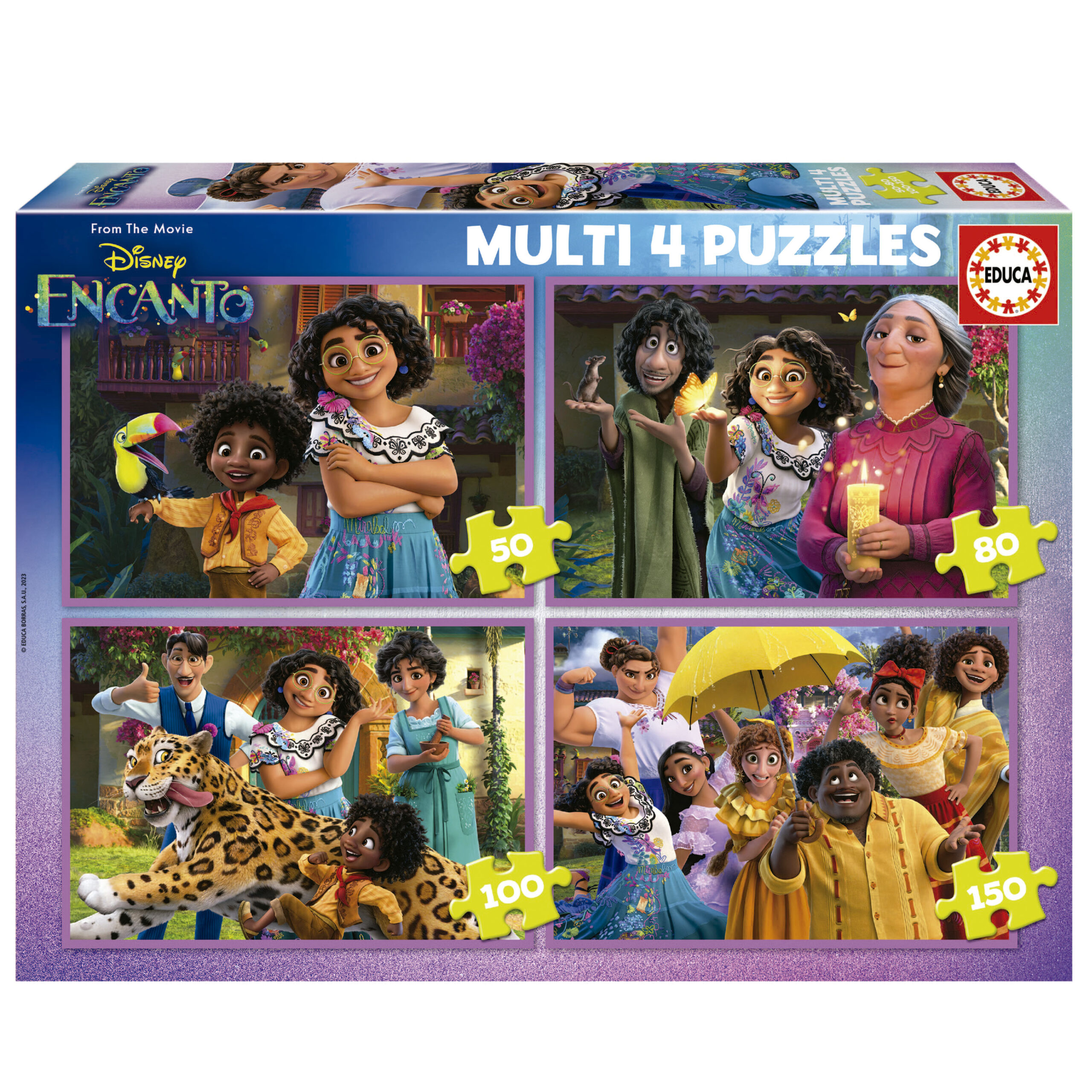 Multi 4 Puzzles Encanto 50+80+100+150 - Educa Borras