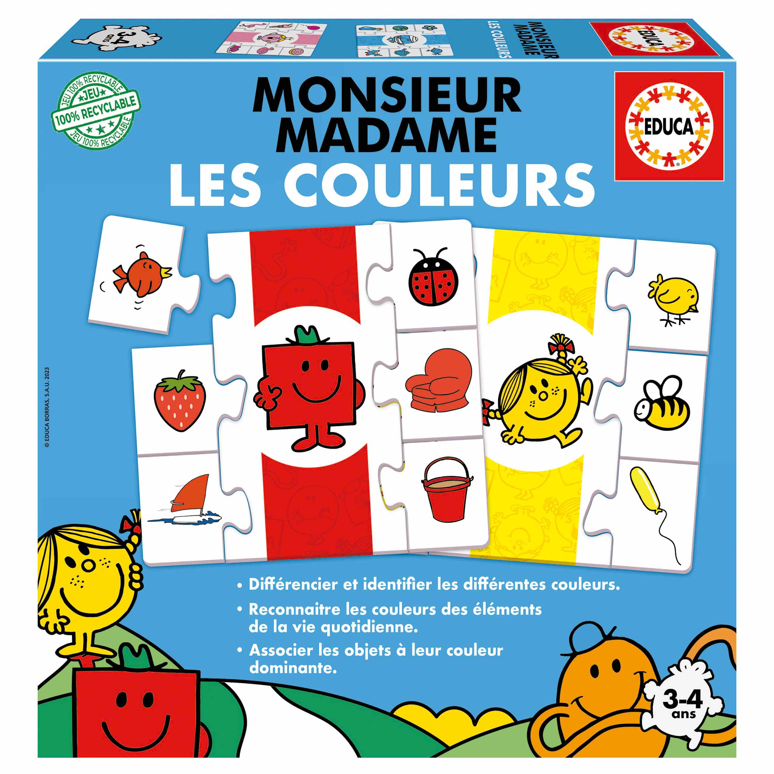 Les Couleurs Monsieur Madame - Educa Borras