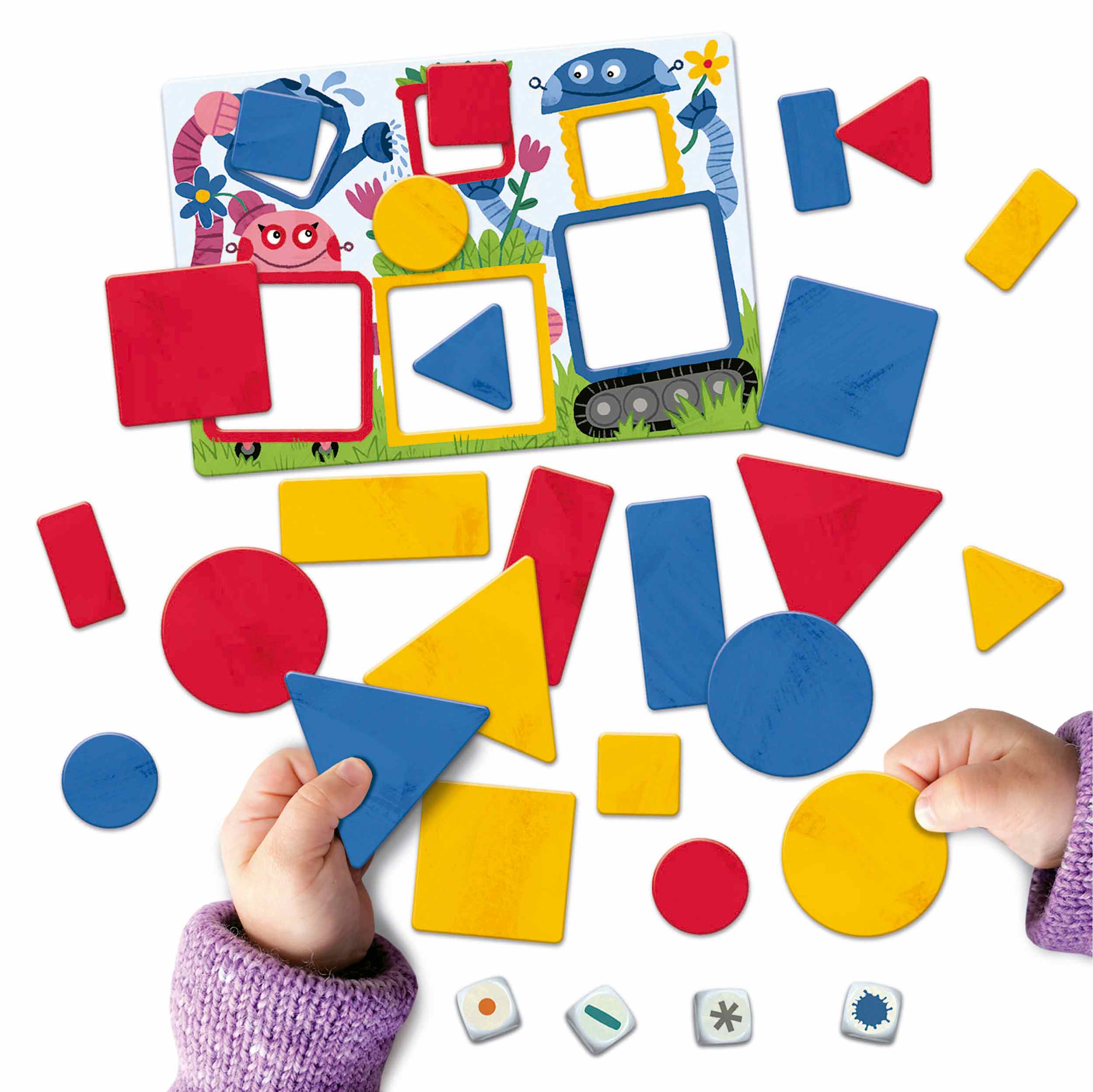 Jouets éducatifs en bois pour enfants Couleur et forme Jeu d'appariement  pour apprendre la pensée logique-(cercle)