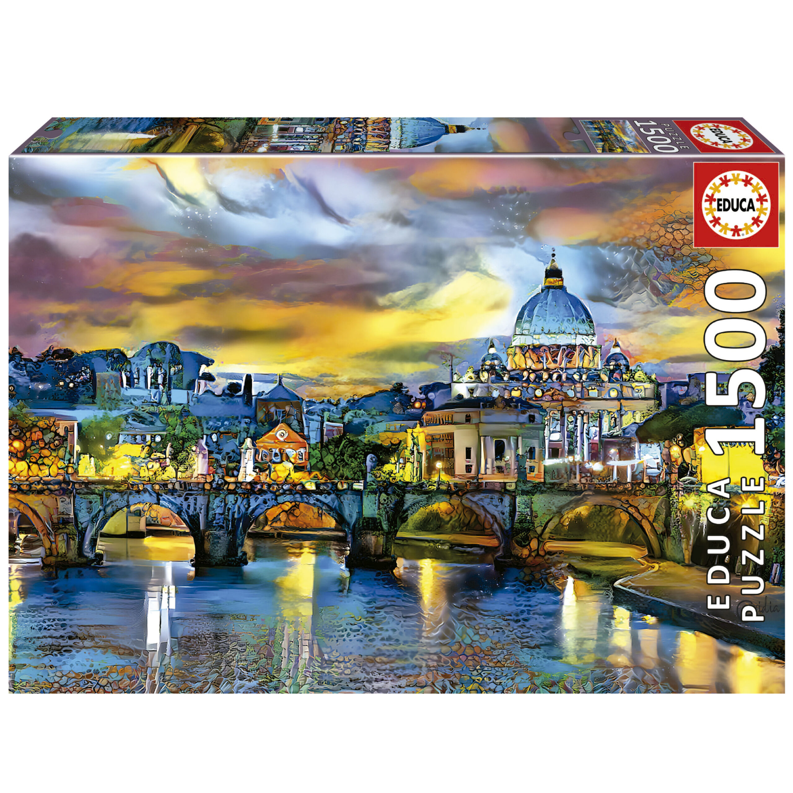 Educa Coucher de soleil à Venise - puzzle 1500 pièces - Puzzles123