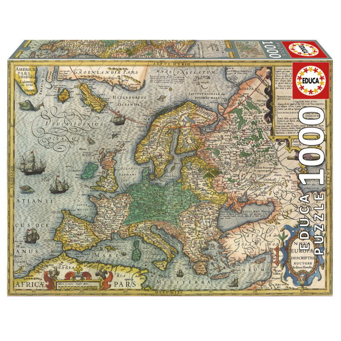 1000 Mapa da Europa