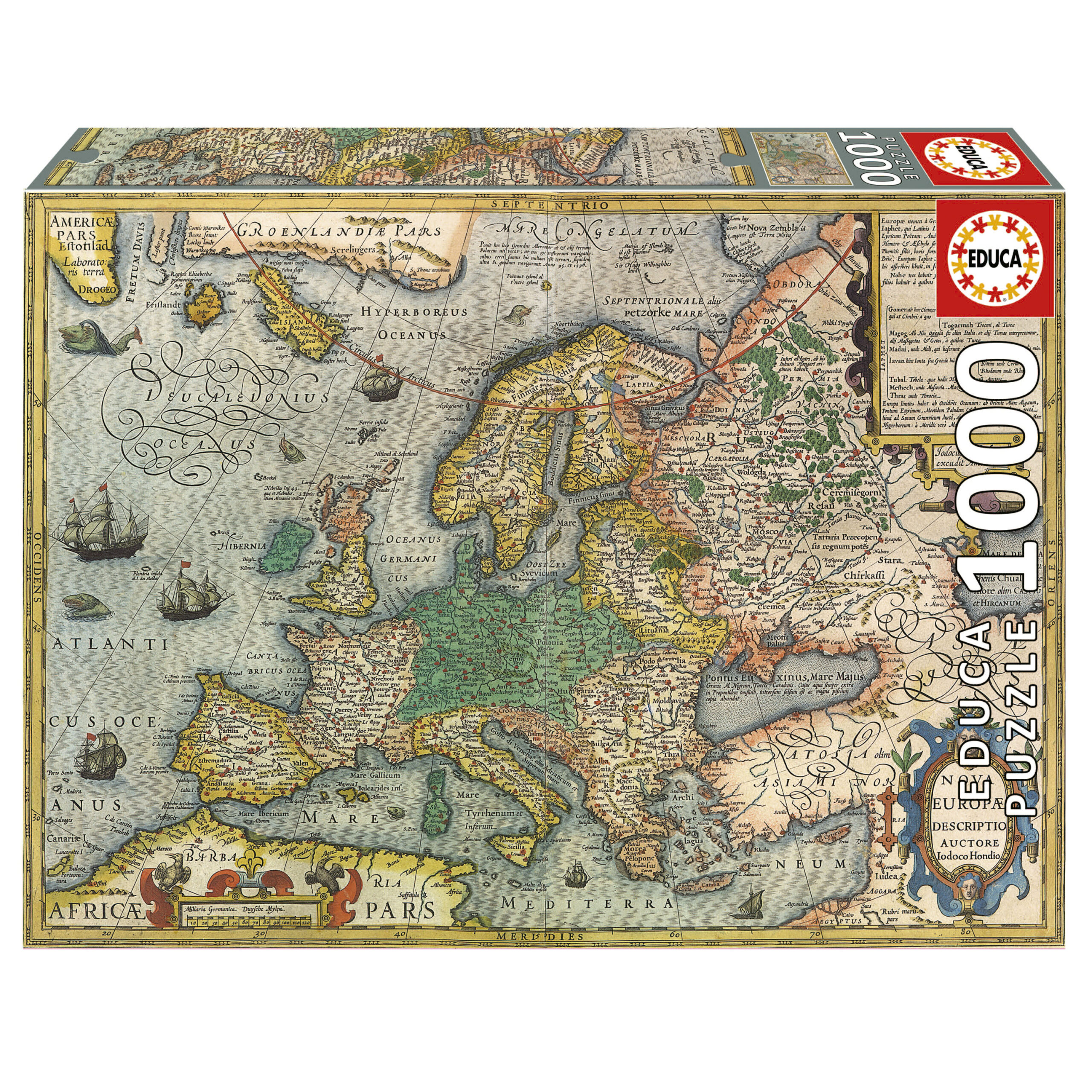 Educa 1000 Piece Jigsaw Puzzle Orbis TERRARUM Nova Accuratissima Tabula