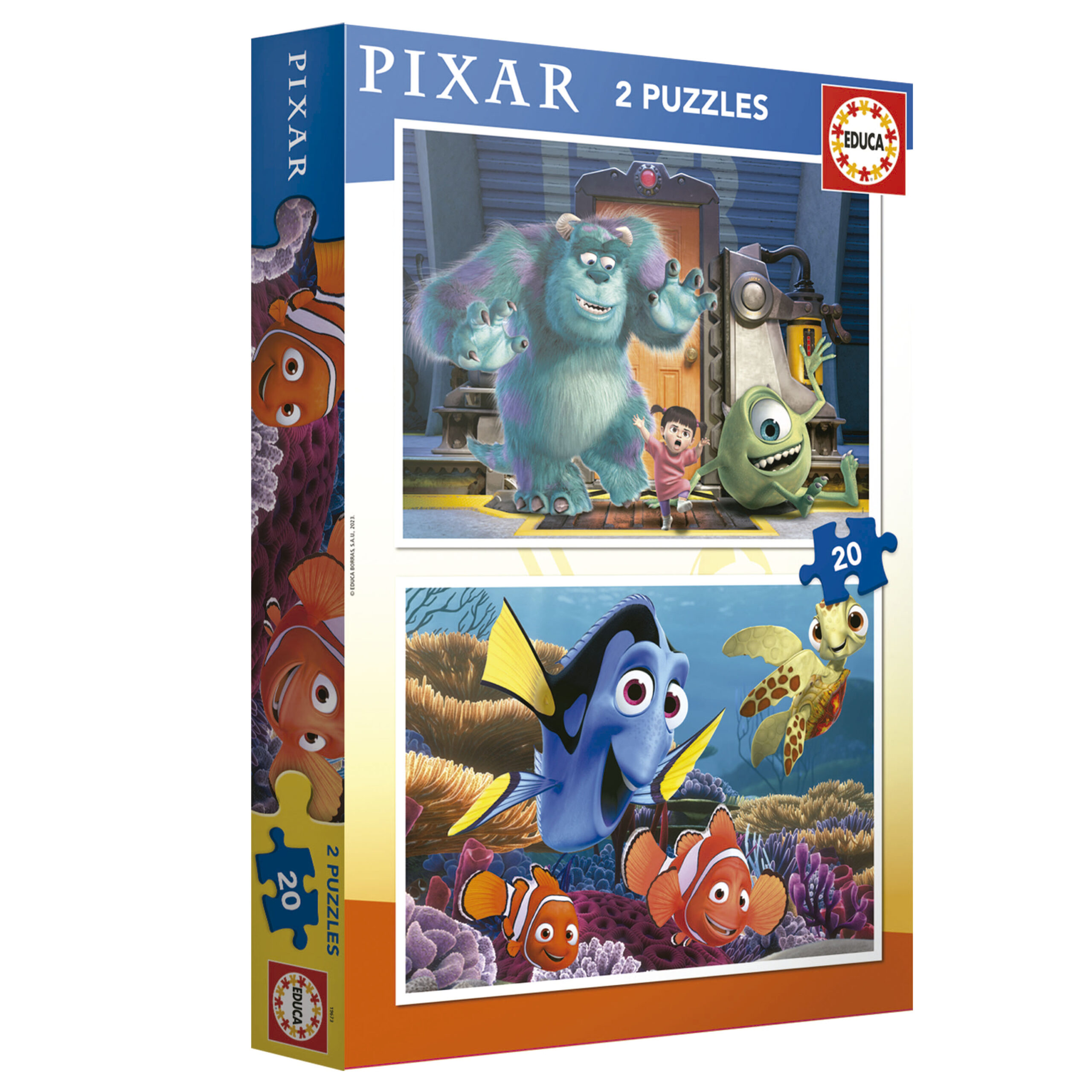 2x20 Disney Pixar (Finding Nemo + Monsters Inc.) - Educa Borras