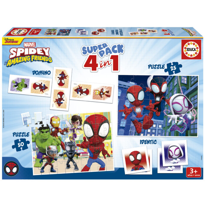 Superpack 4 in 1 Spidey and His Amazing Friends