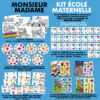 Kit École Maternelle M MME