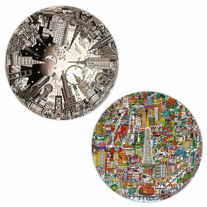 Round 3D Puzzle Charles Fazzino