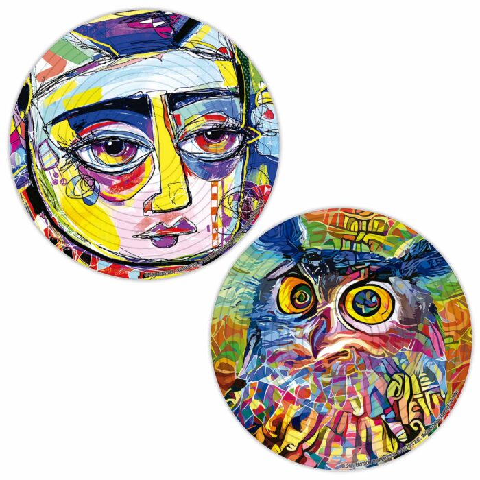 Round 3D Puzzle Abstract