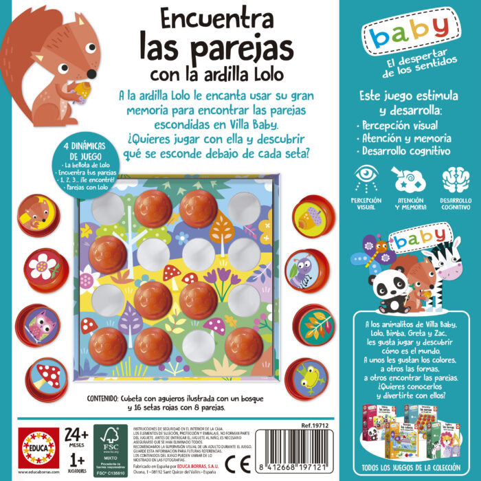 Encuentra las parejas con la ardilla Lolo