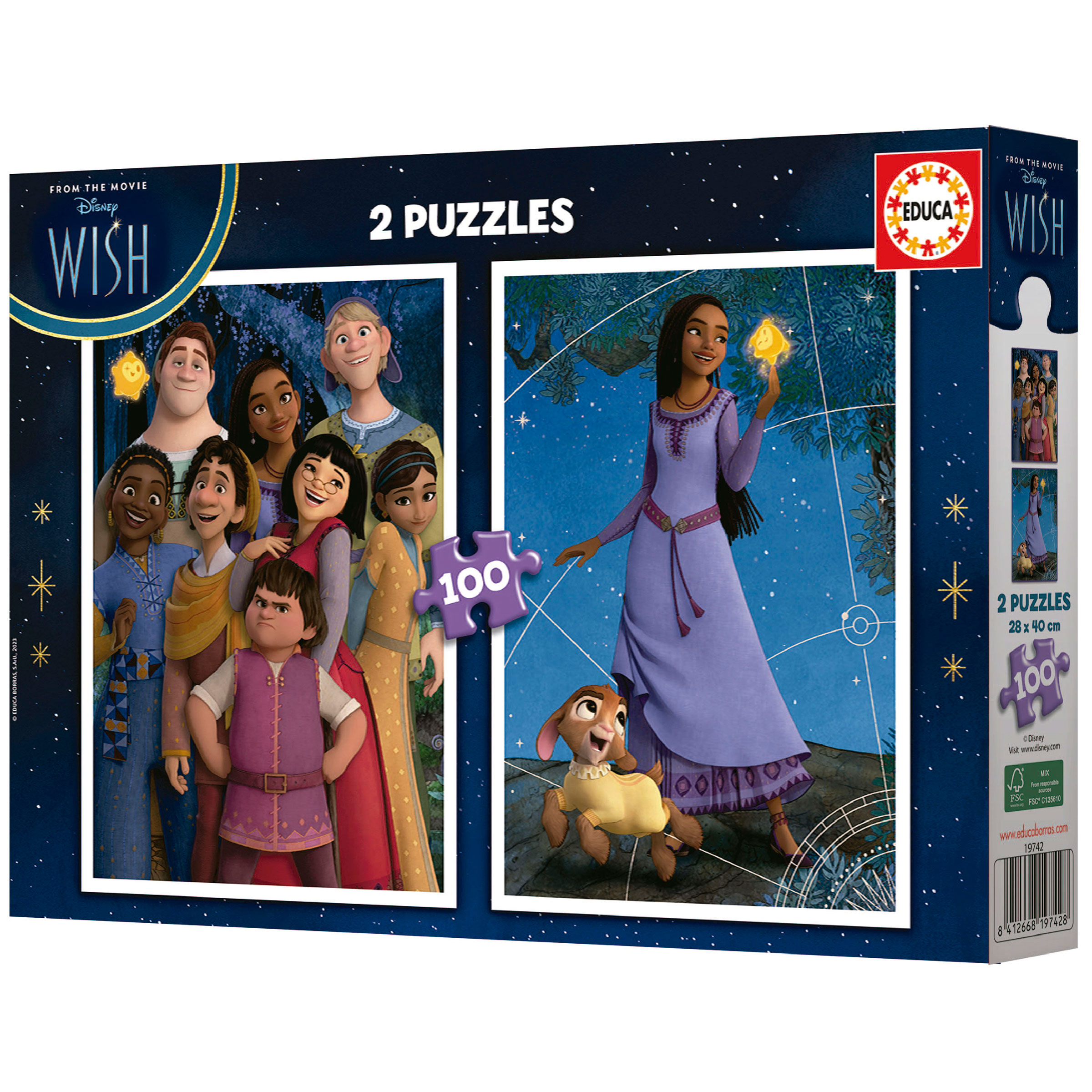 Educa Borrás - Princesas Disney - Pack puzzles 2x100