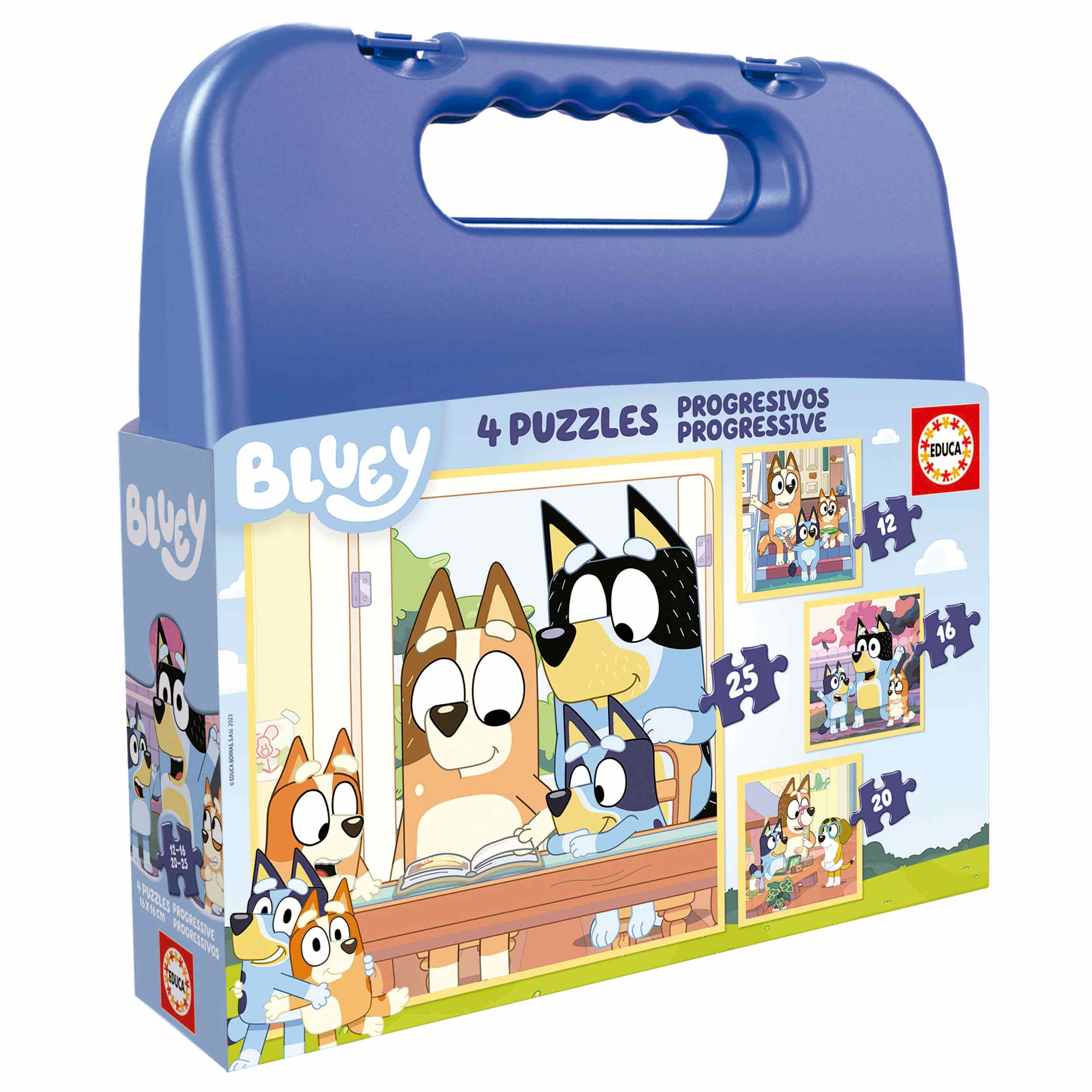 Progressive Puzzles Bluey 12+16+20+25 Case